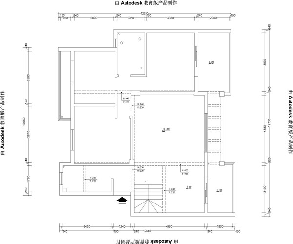 1樓原始結(jié)構(gòu)圖 1樓原始結(jié)構(gòu)圖